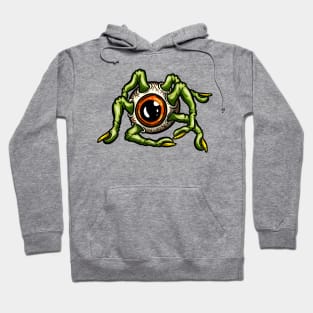 Eyeball Spider Fingers Weird Art Tattoo Cartoon Style Eye Green Hoodie